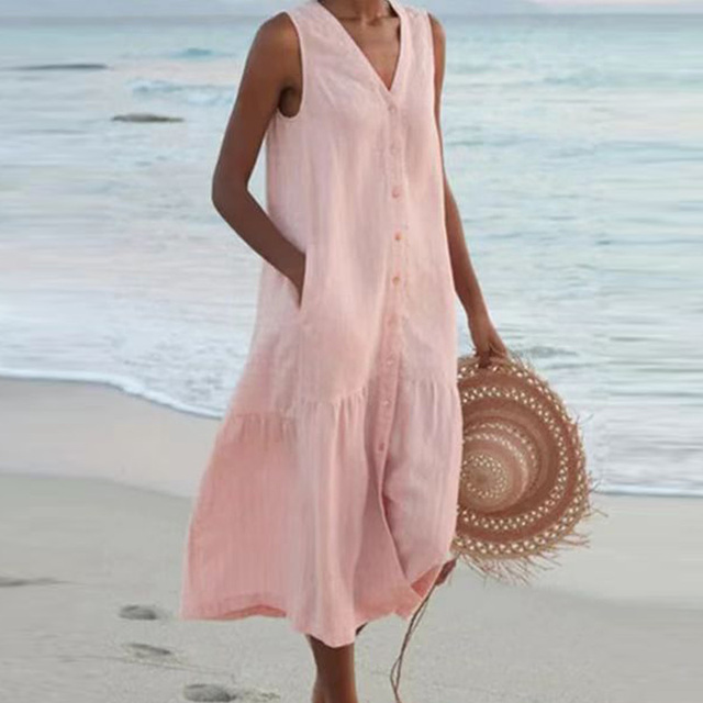 MALINA – SUMMER V-NECK DRESS