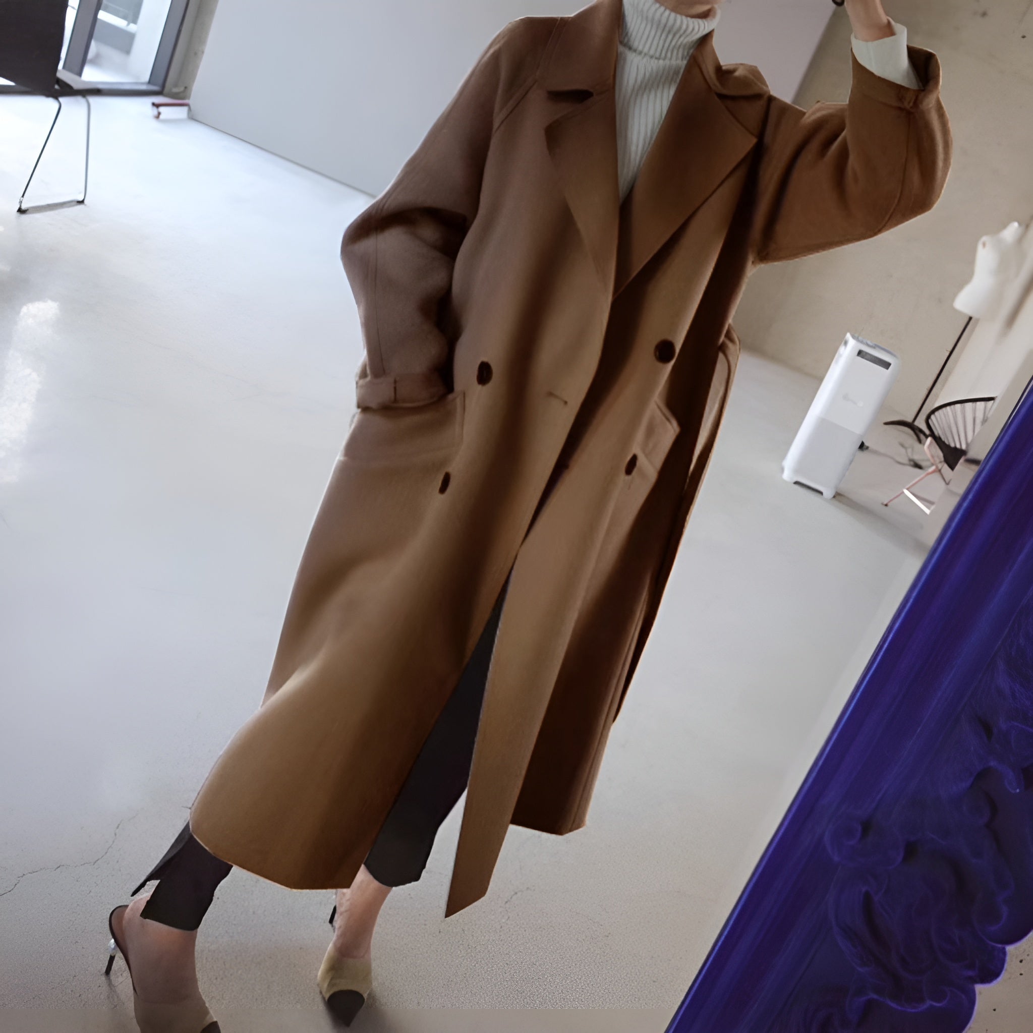 LILY | ELEGANT WINTER COAT WITH TUMMY COVERAGE