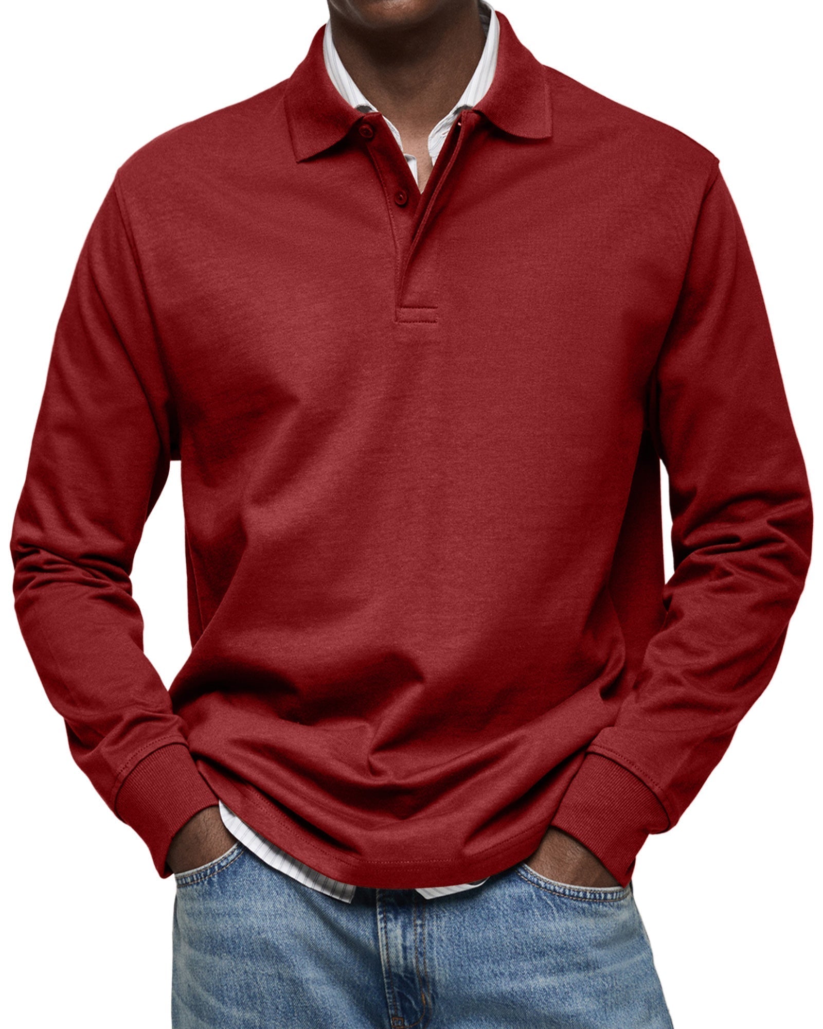 ALEXANDER – STYLISH LONG-SLEEVE POLO SHIRT