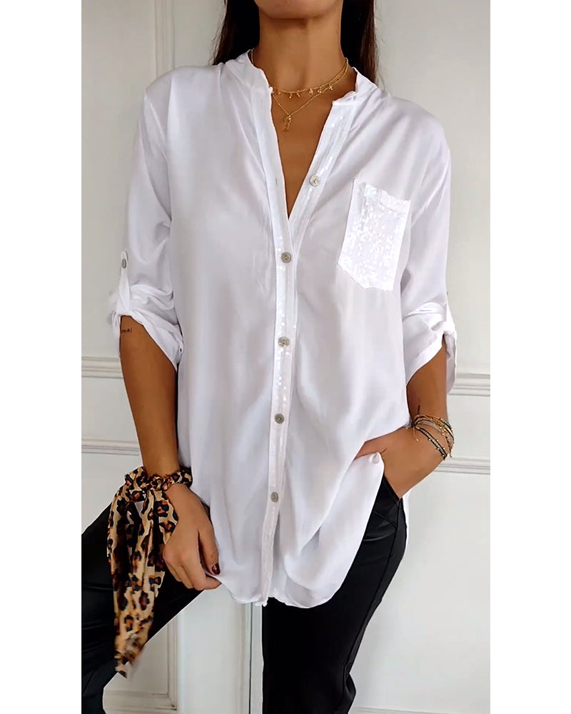 ELLARA | TWINKLE TOP WITH SEQUIN DETAIL