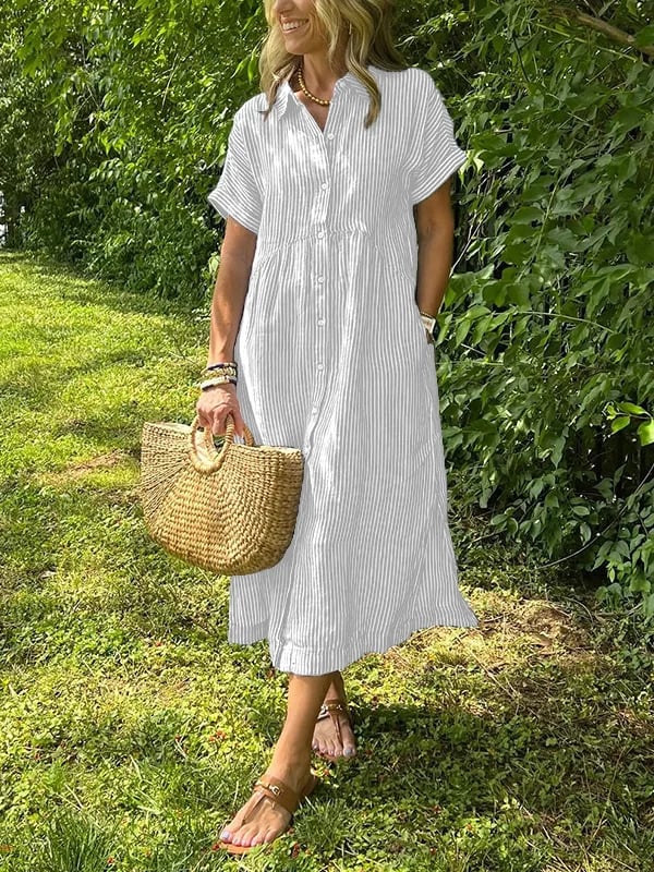 FABIENNA - ELEGANT TAILORED MAXI DRESS WITH TUMMY COVERAGE