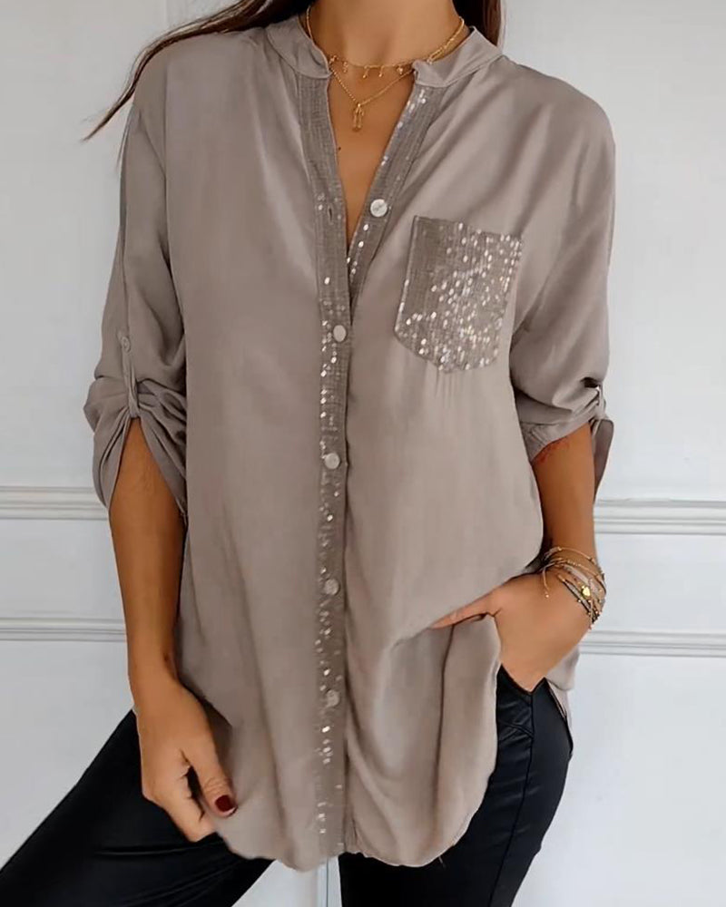 ELLARA | TWINKLE TOP WITH SEQUIN DETAIL