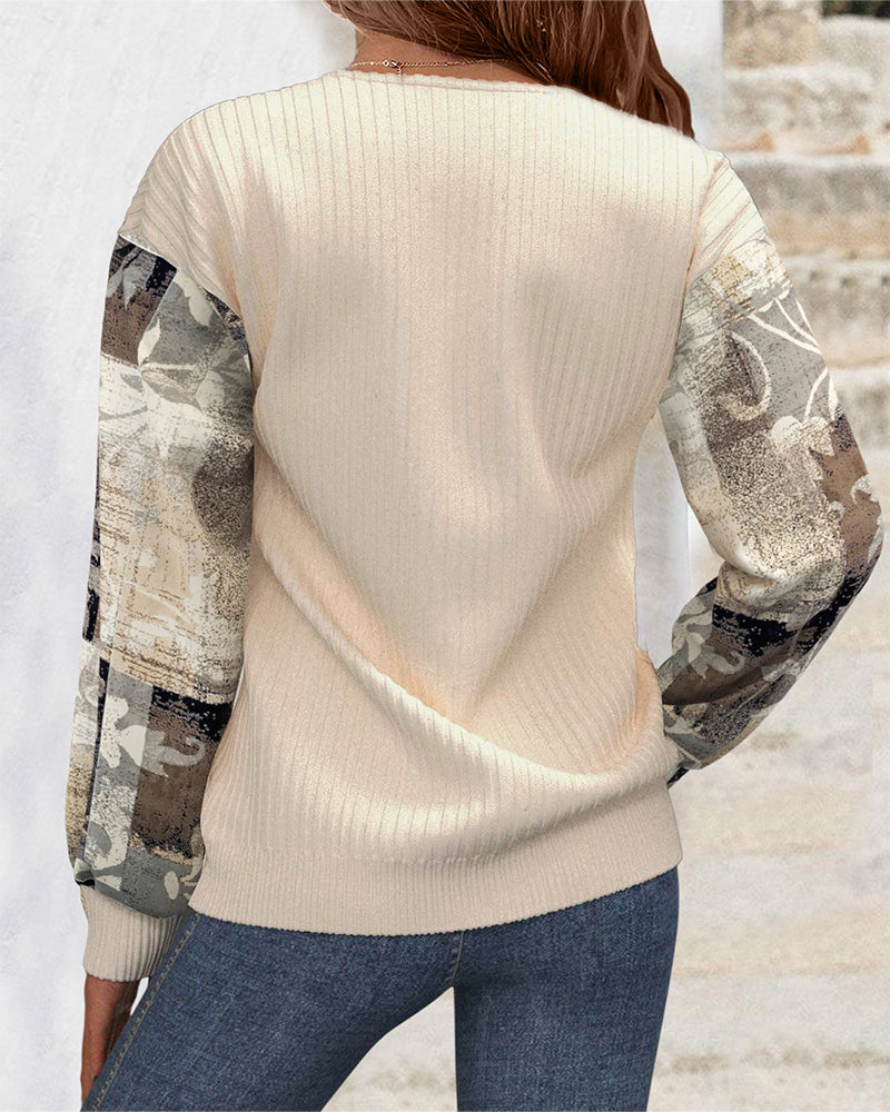 ABIGAIL | COZY FLORAL PATCHWORK SWEATSHIRT