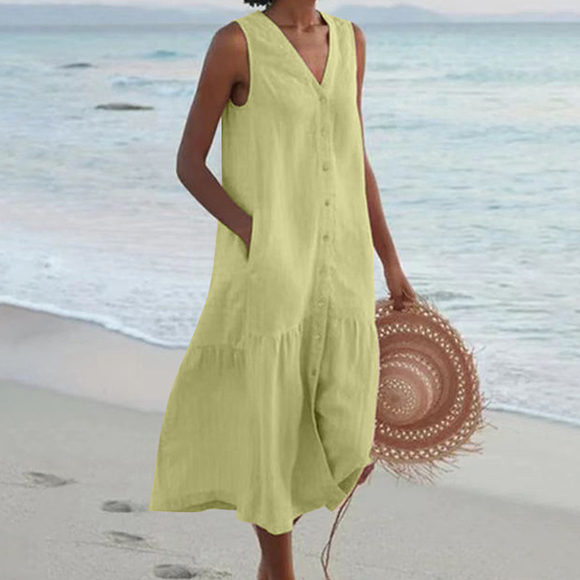 MALINA – SUMMER V-NECK DRESS