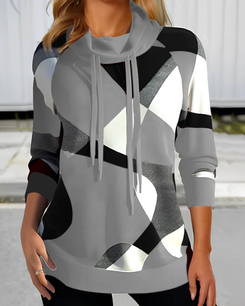 HILARY | ELEGANT RELAXED-FIT COLORBLOCK TOP