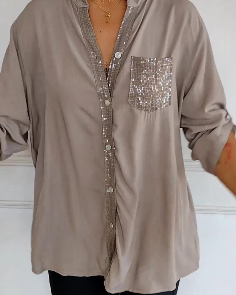 ELLARA | TWINKLE TOP WITH SEQUIN DETAIL