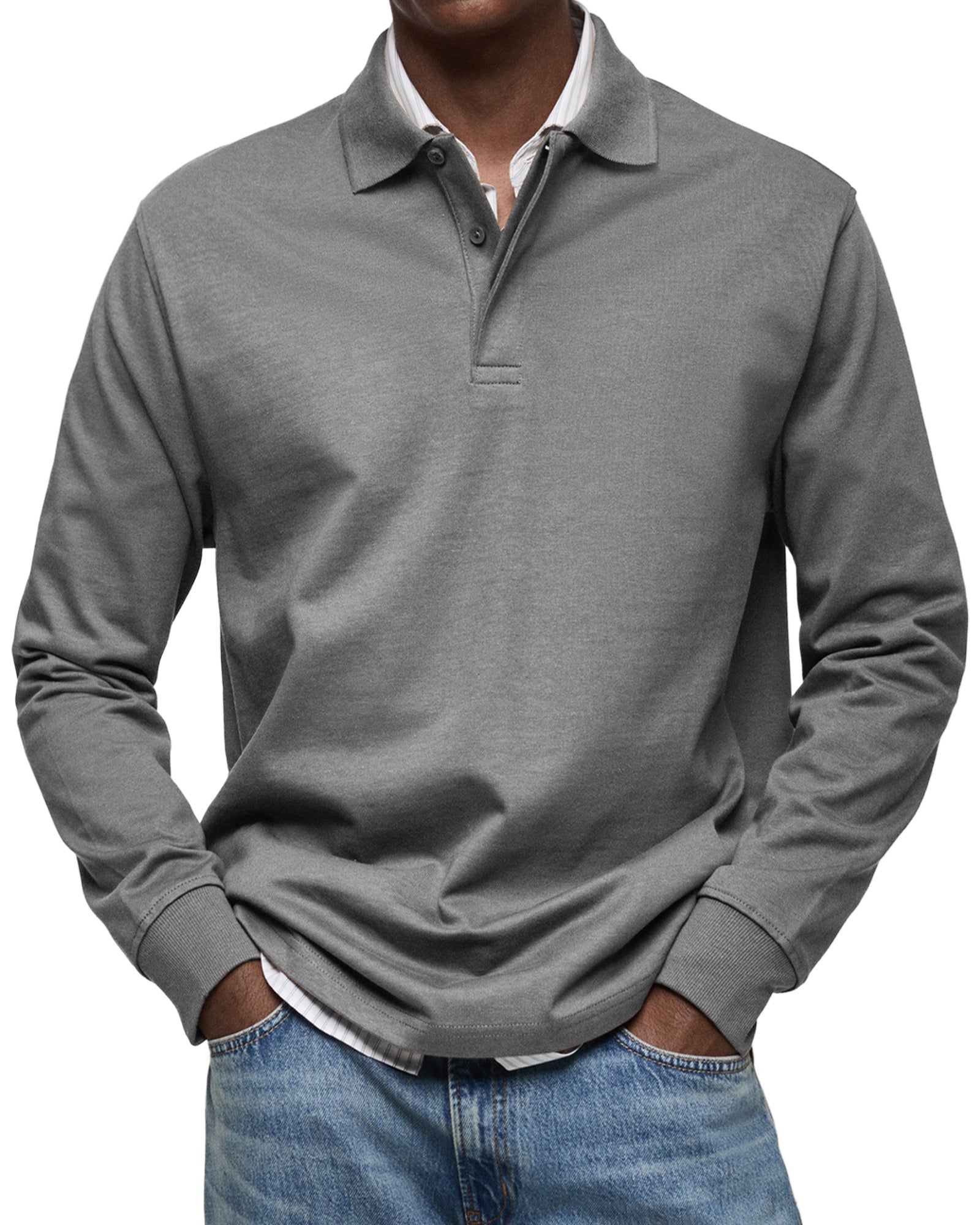 ALEXANDER – STYLISH LONG-SLEEVE POLO SHIRT