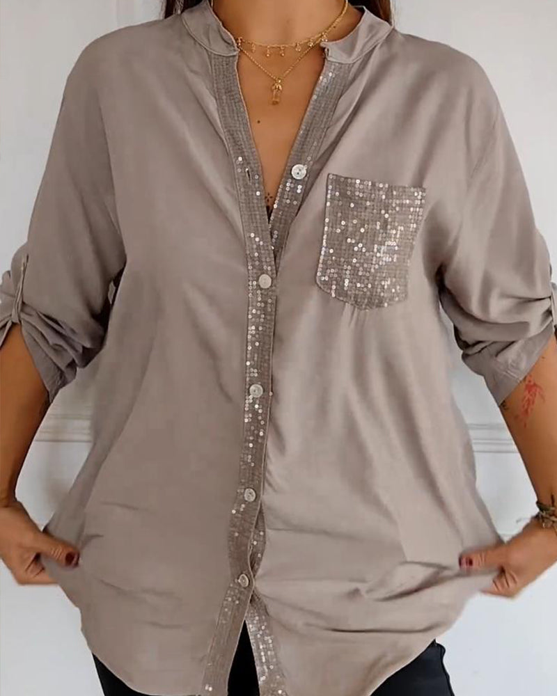 ELLARA | TWINKLE TOP WITH SEQUIN DETAIL