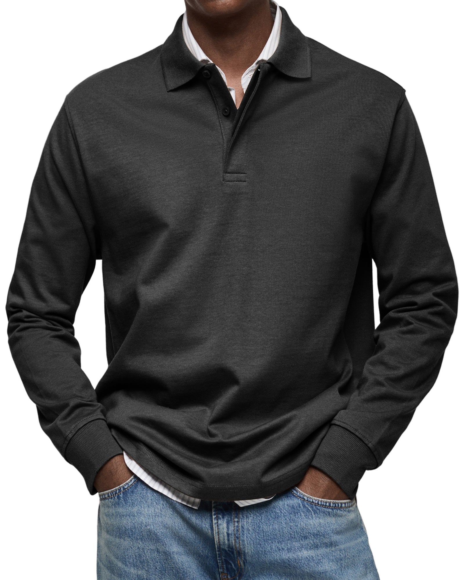 ALEXANDER – STYLISH LONG-SLEEVE POLO SHIRT