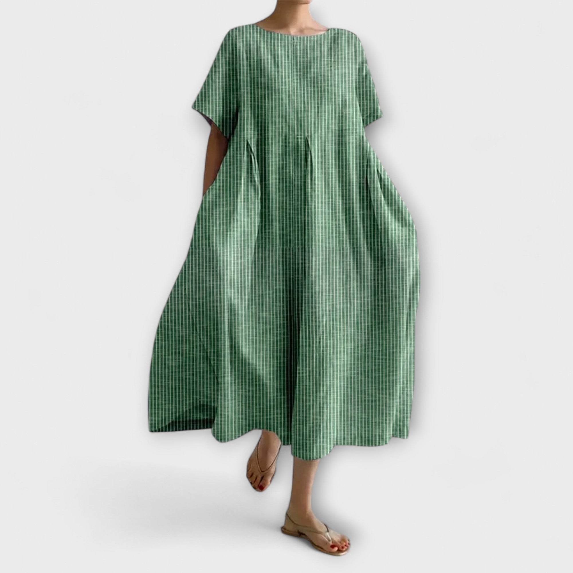 IVY - ELEGANT REGULAR FIT CHECKED DRESS