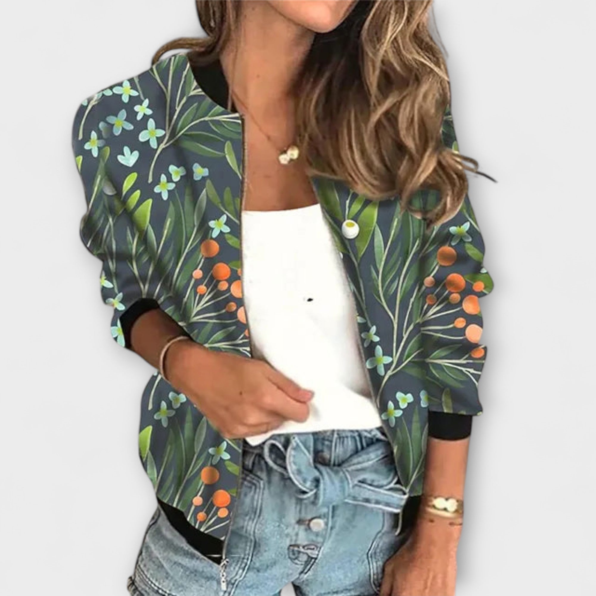 ERICA | PRINTED ZIP JACKET