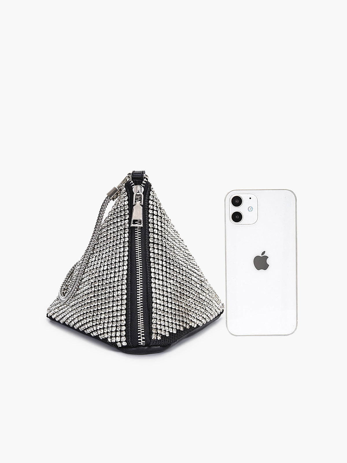 Ivy- Rhinestone Triangle Mini Bag