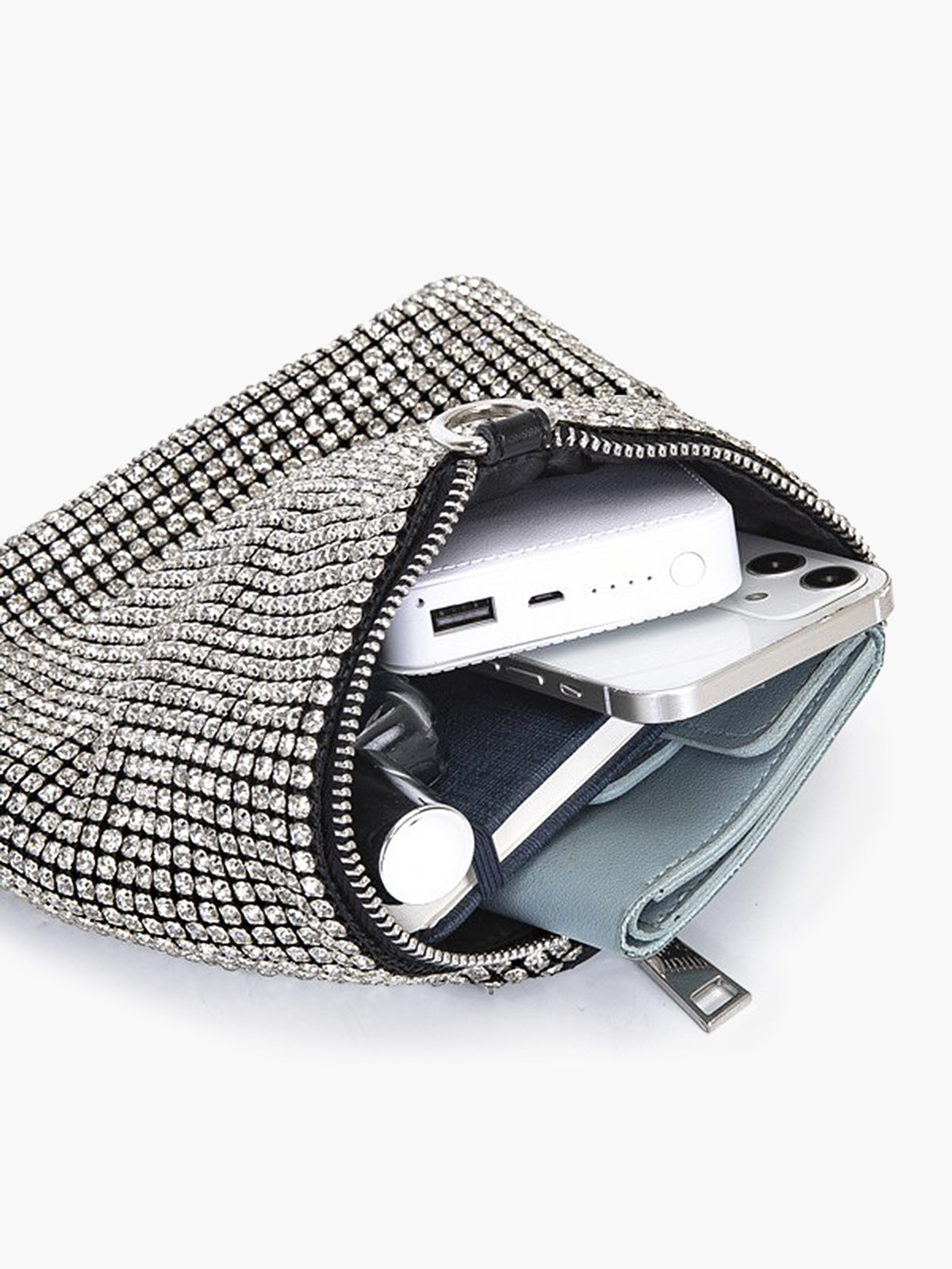 Ivy- Rhinestone Triangle Mini Bag