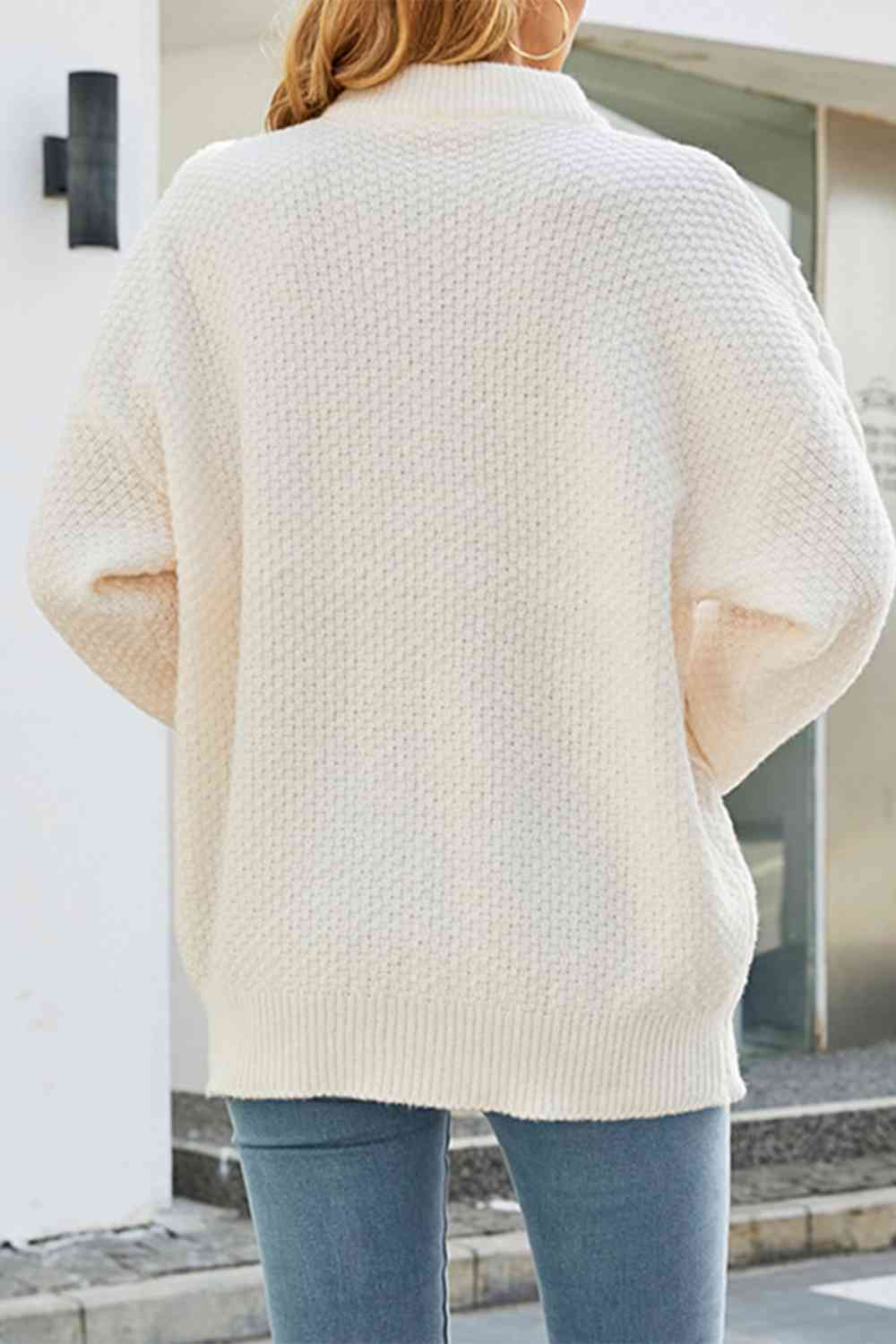 DOROTHY | OVERSIZED CABLE KNIT JUMPER WITH TUMMY COVERAGE