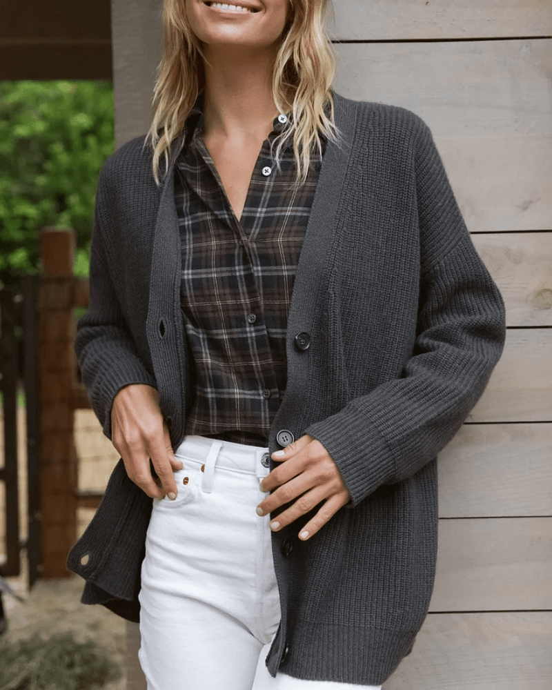 RINA | ELEGANT BREEZY BUTTONED CARDIGAN WITH TUMMY COVERAGE