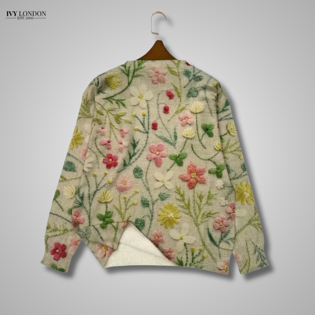 ELENORA | LUXE FLORAL WOMEN’S SWEATER