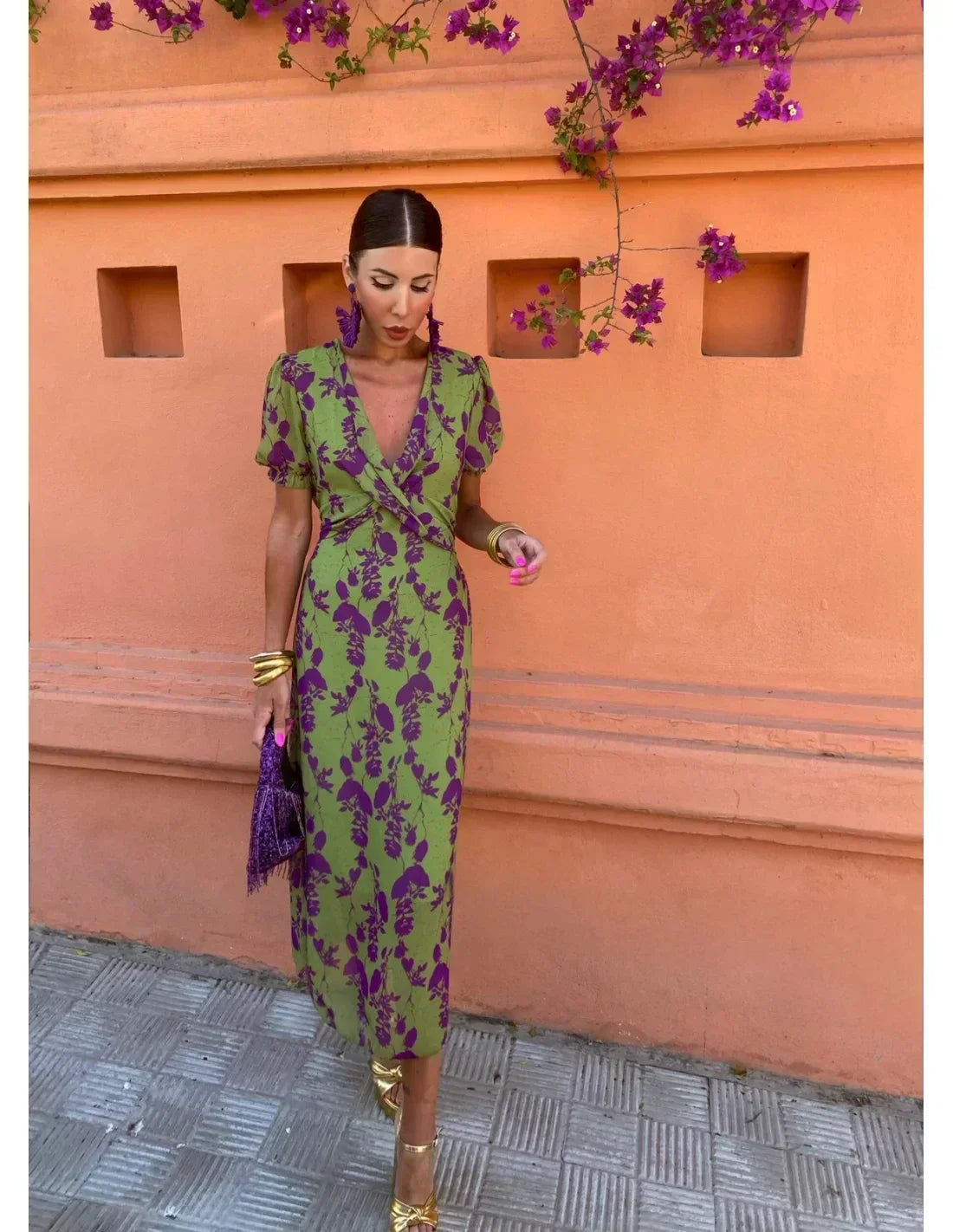 SANNA – ELEGANT FLOWY FIT SUMMER DRESS
