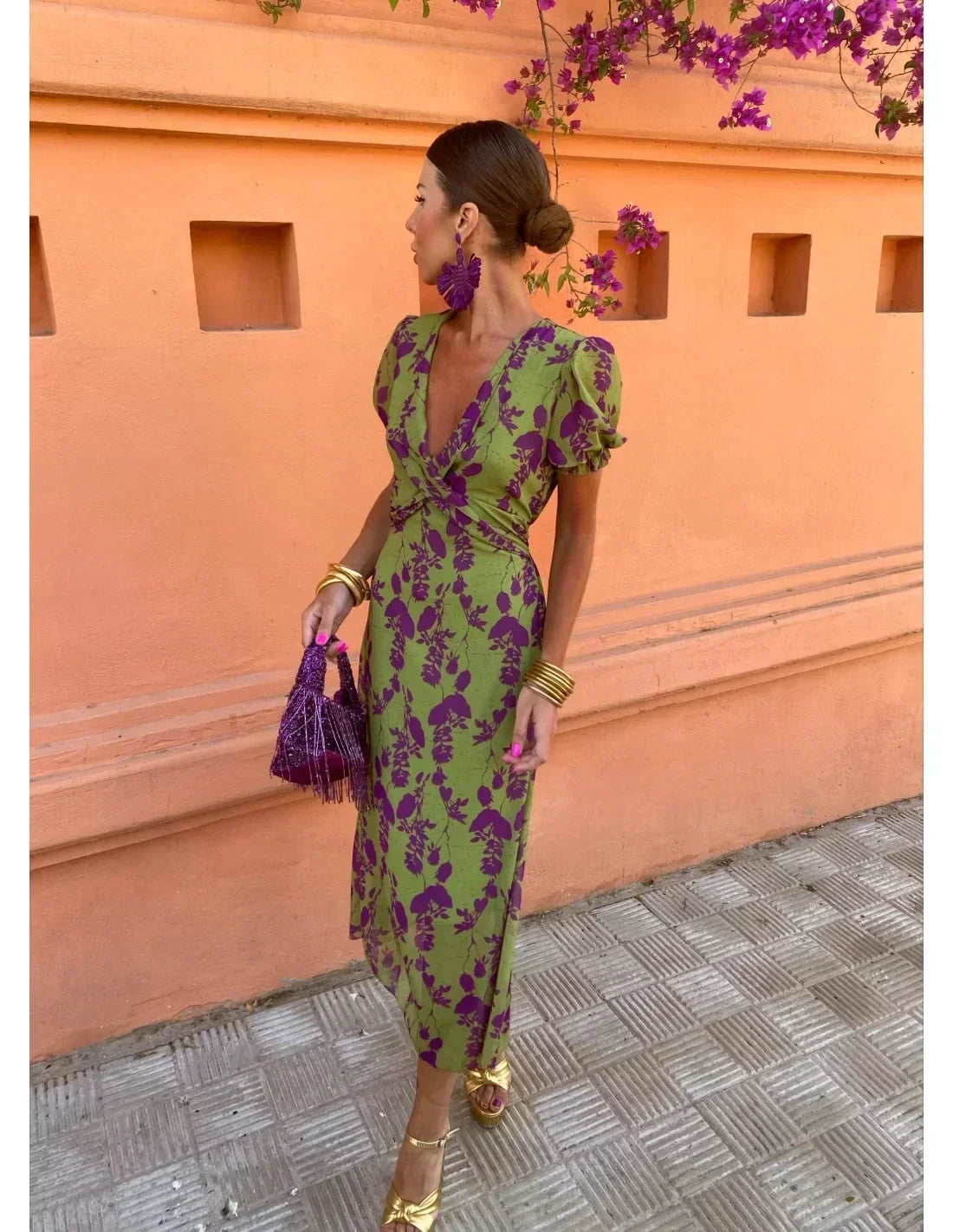 SANNA – ELEGANT FLOWY FIT SUMMER DRESS