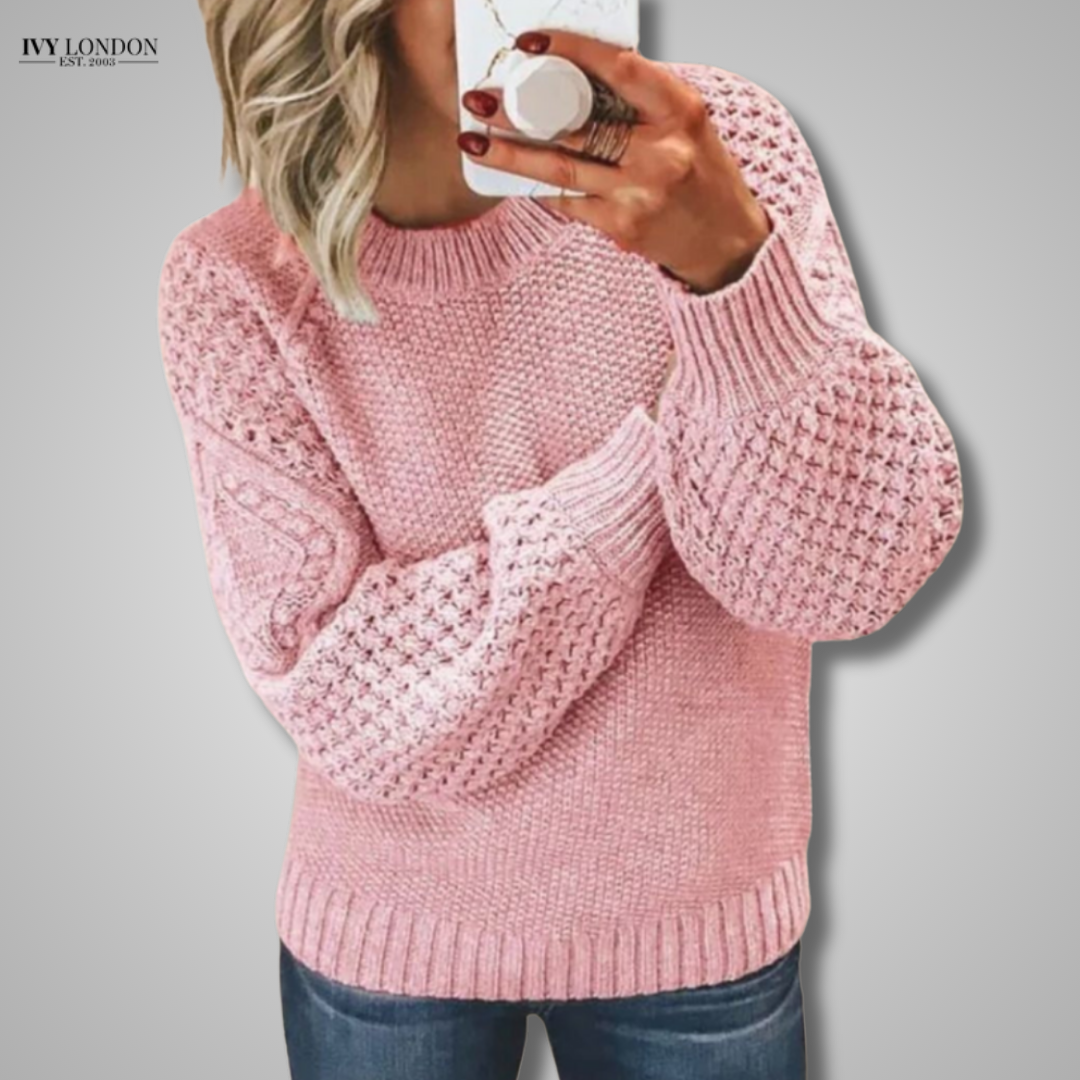 DANIELLE | VINTAGE KNITTED SWEATER WITH TUMMY COVERAGE