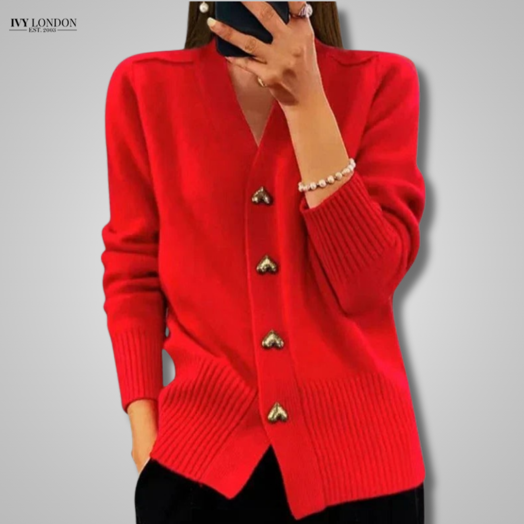 MABEL | ELEGANT CARDIGAN WITH FEMININE DRAPE