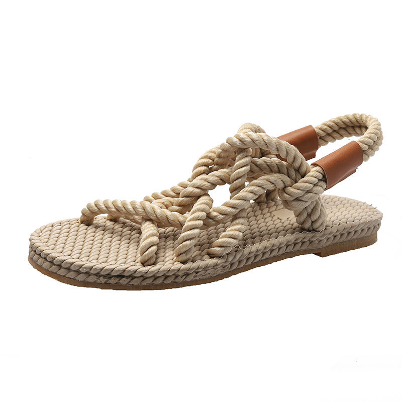 Ivy Braided Rope Sandals