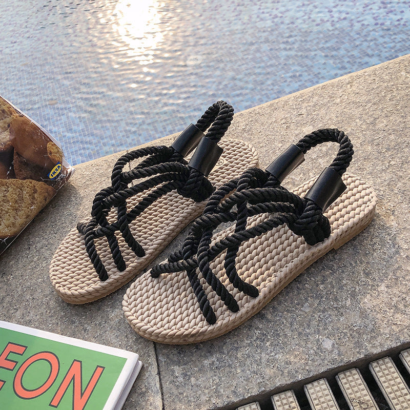 Ivy Braided Rope Sandals