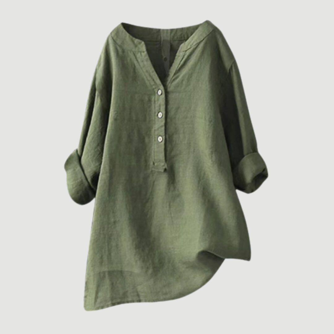 VICTORIA – ELEGANT RELAXED-FIT LINEN SHIRT