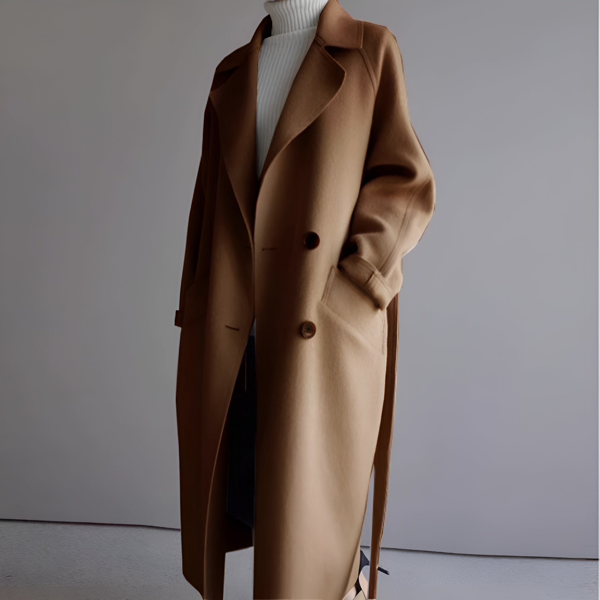 LILY | ELEGANT WINTER COAT WITH TUMMY COVERAGE