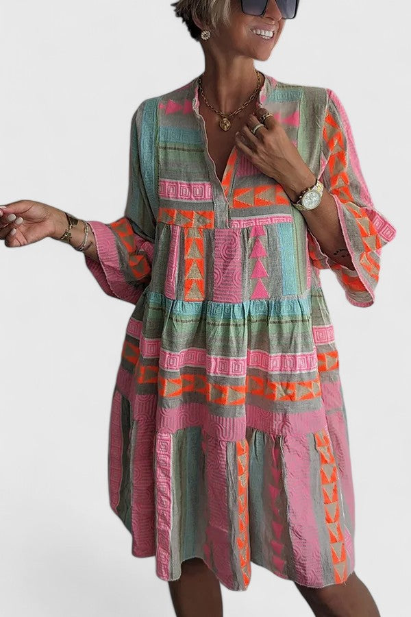 LYANA – FLOWY BOHO DRESS WITH TUMMY COVERAGE