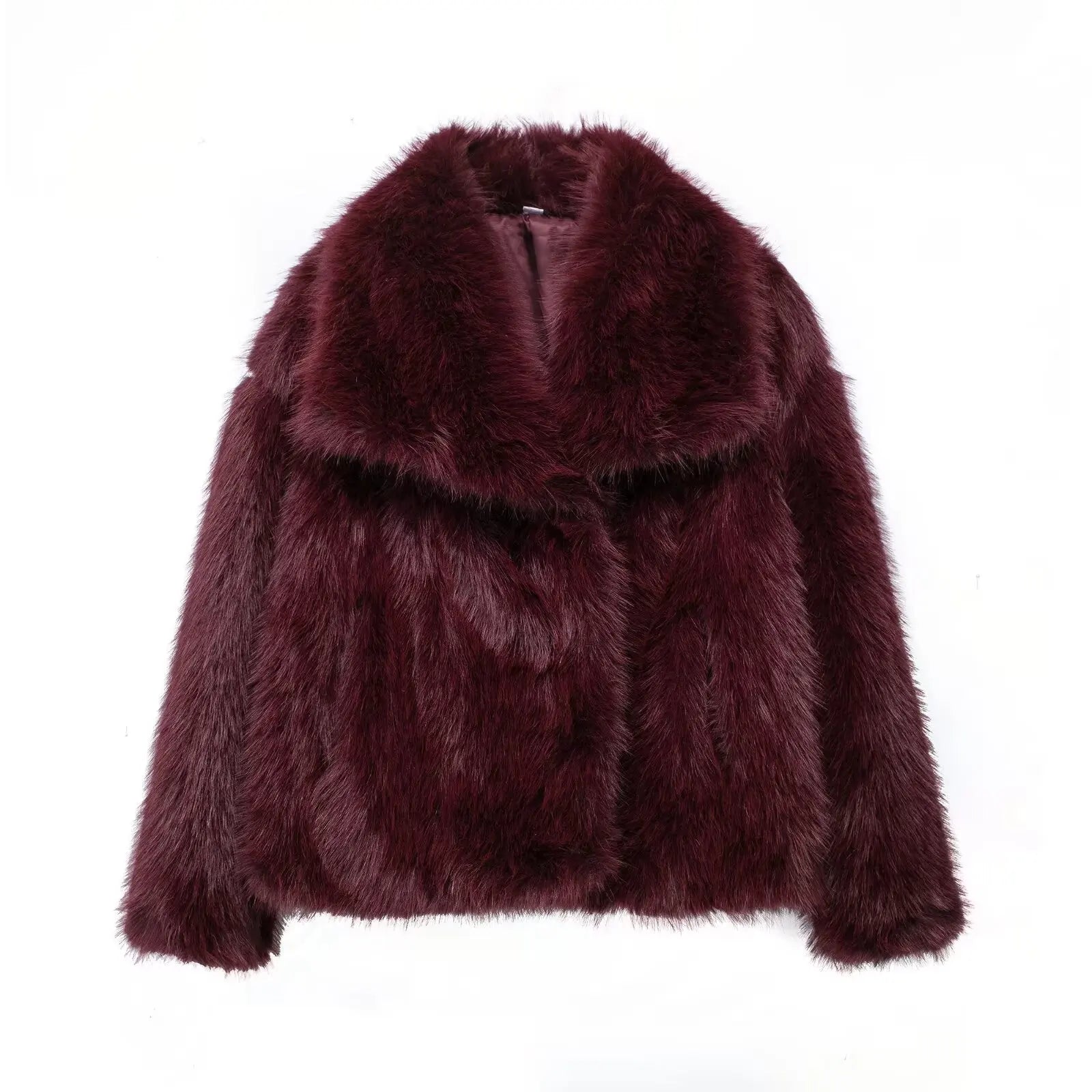 NOVA | ELEGANT PLUSH CROP COAT WITH TUMMY COVERAGE
