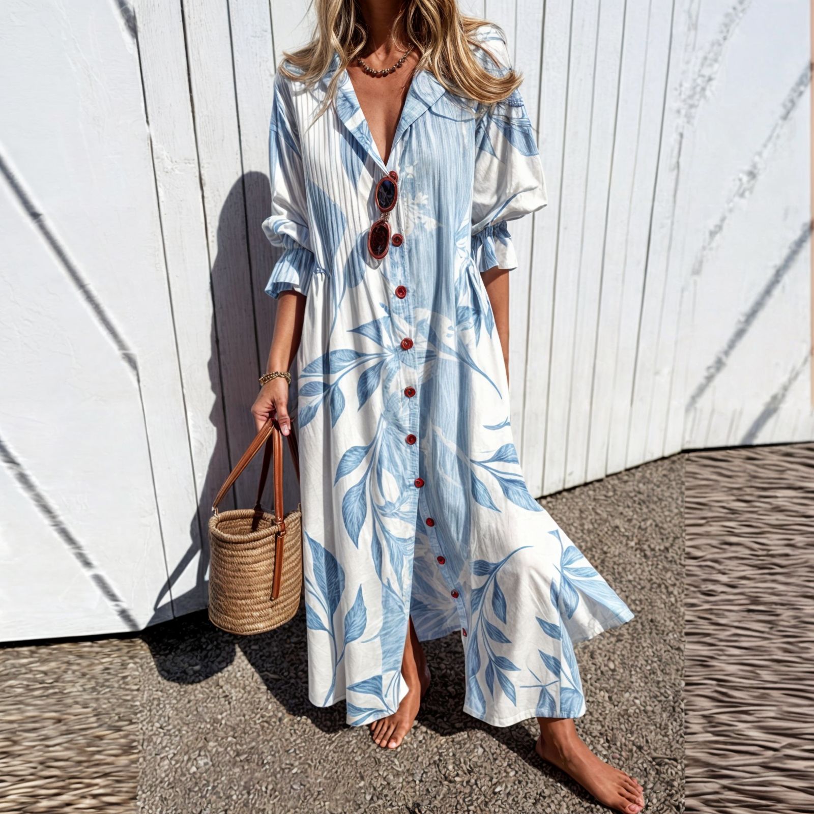 LIANA - RELAXED-FIT BOHO DRESS