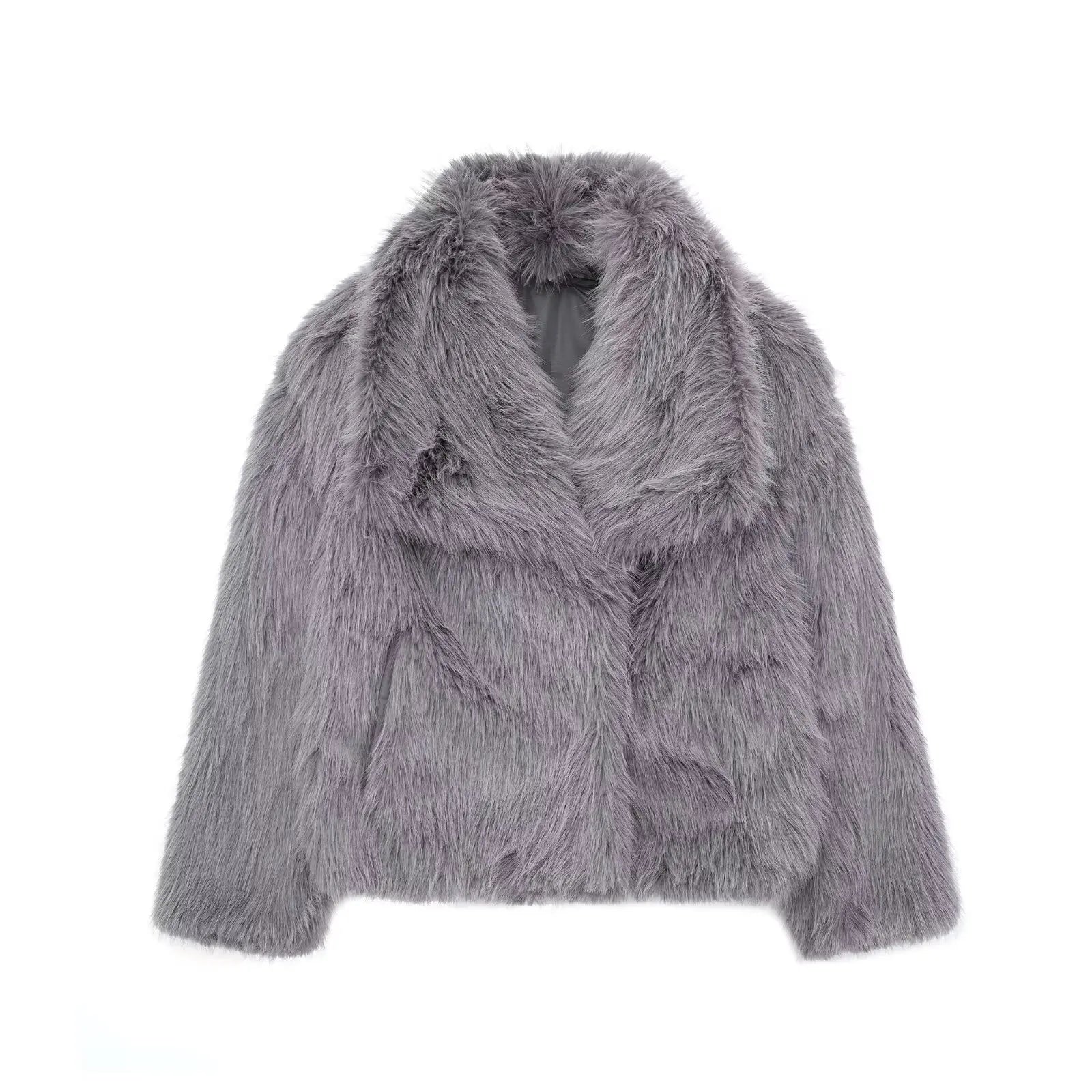 NOVA | ELEGANT PLUSH CROP COAT WITH TUMMY COVERAGE