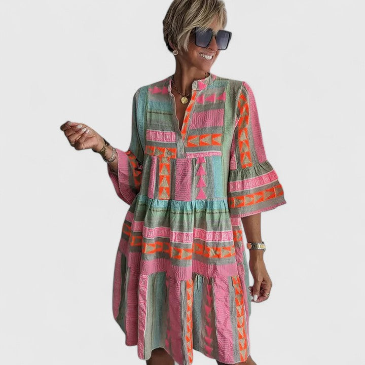 LYANA – FLOWY BOHO DRESS WITH TUMMY COVERAGE