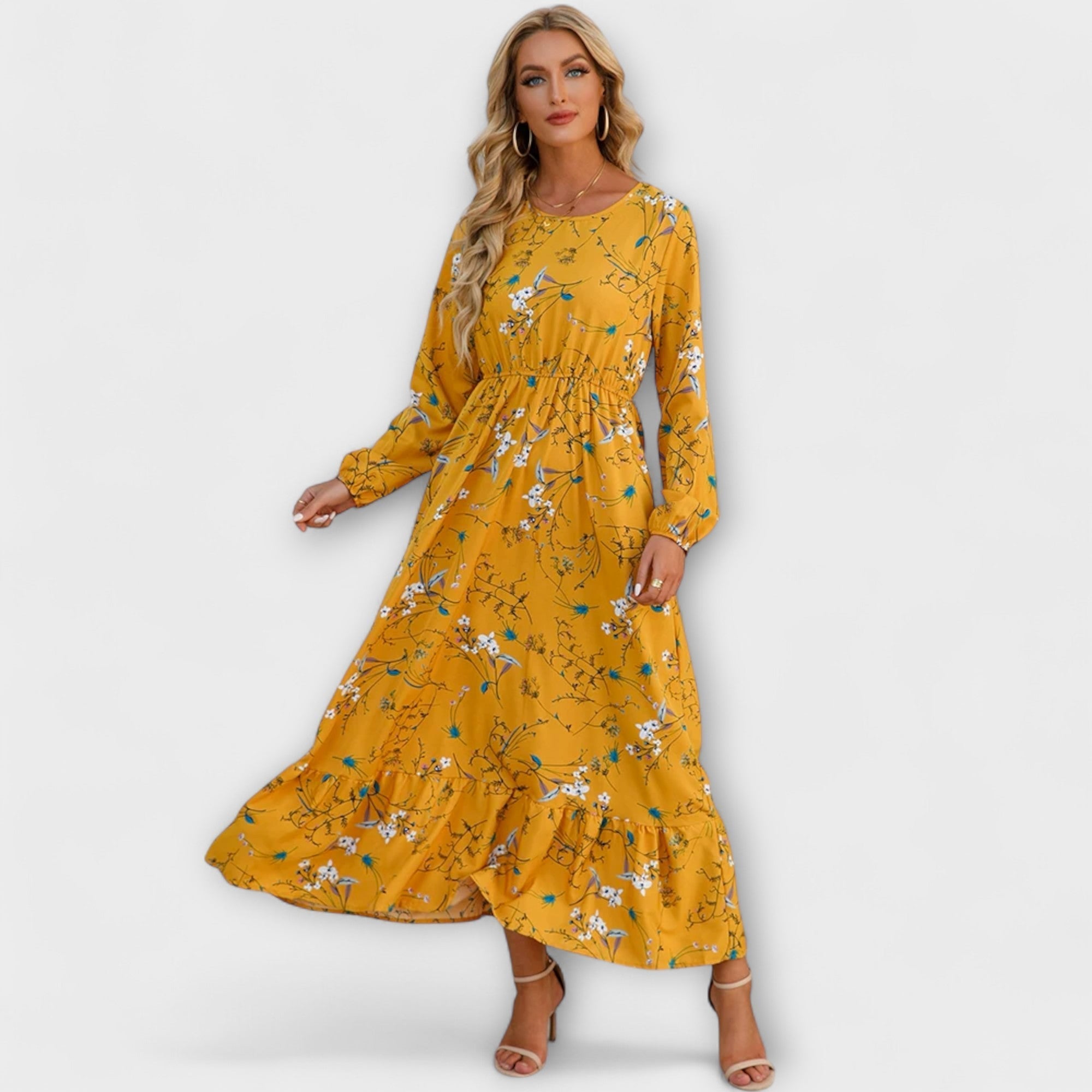 ELINA – BOHEMIAN RELAXED-FIT MAXI DRESS