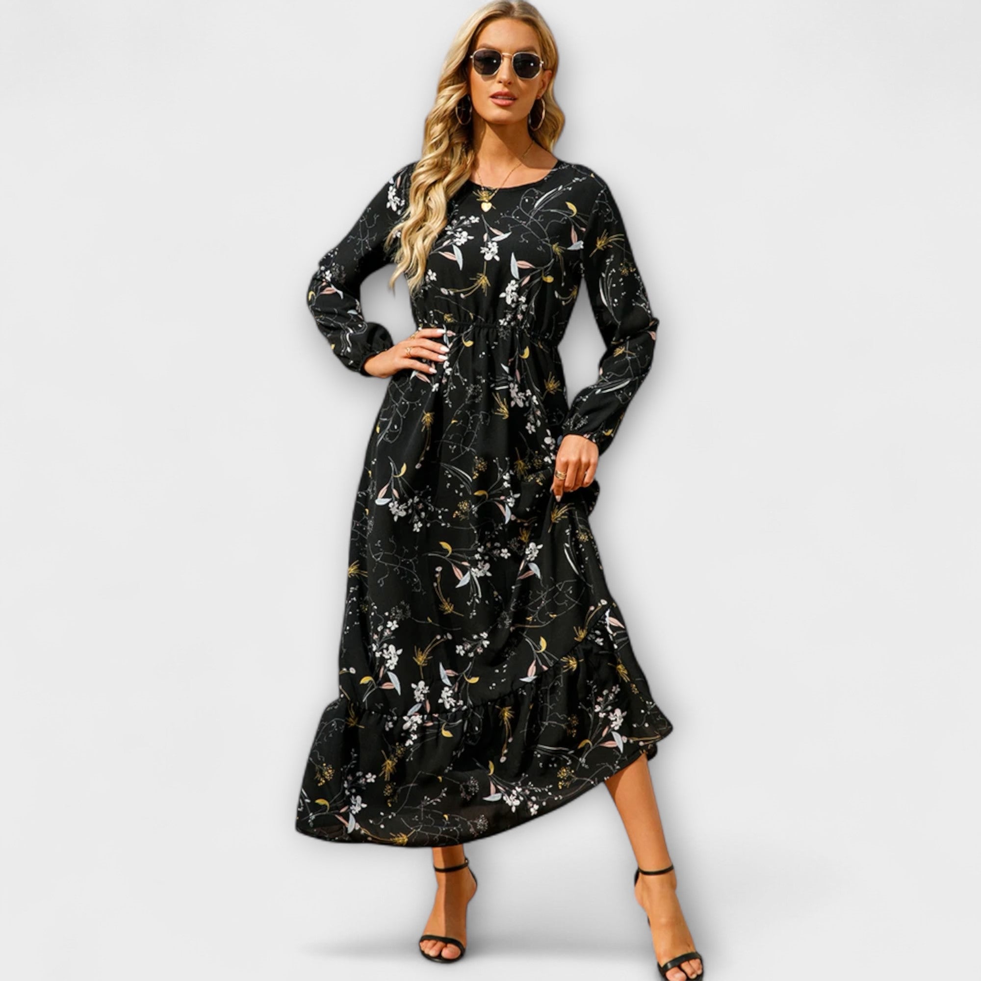 ELINA – BOHEMIAN RELAXED-FIT MAXI DRESS