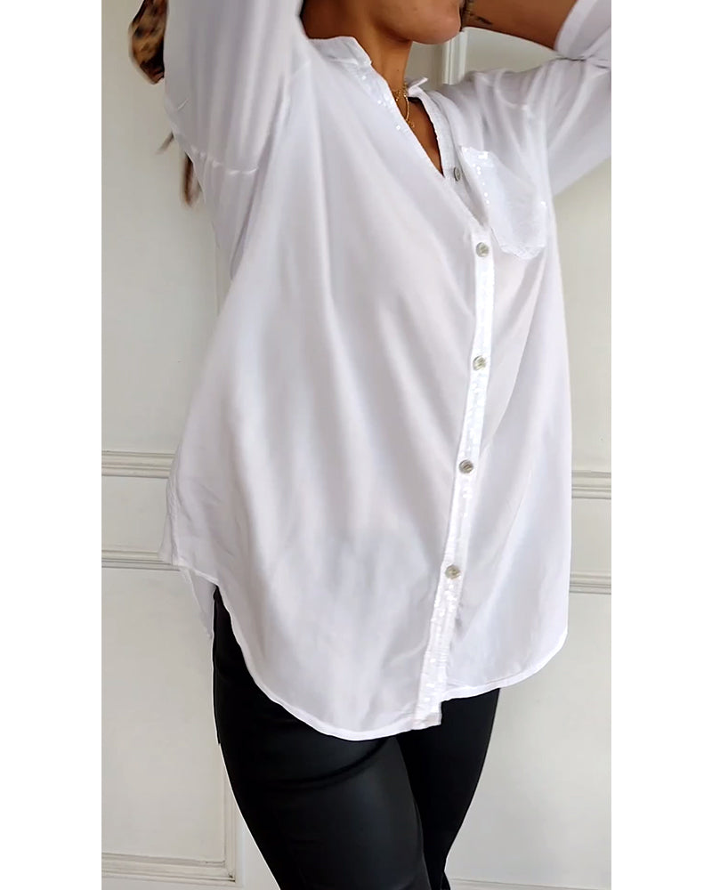 ELLARA | TWINKLE TOP WITH SEQUIN DETAIL