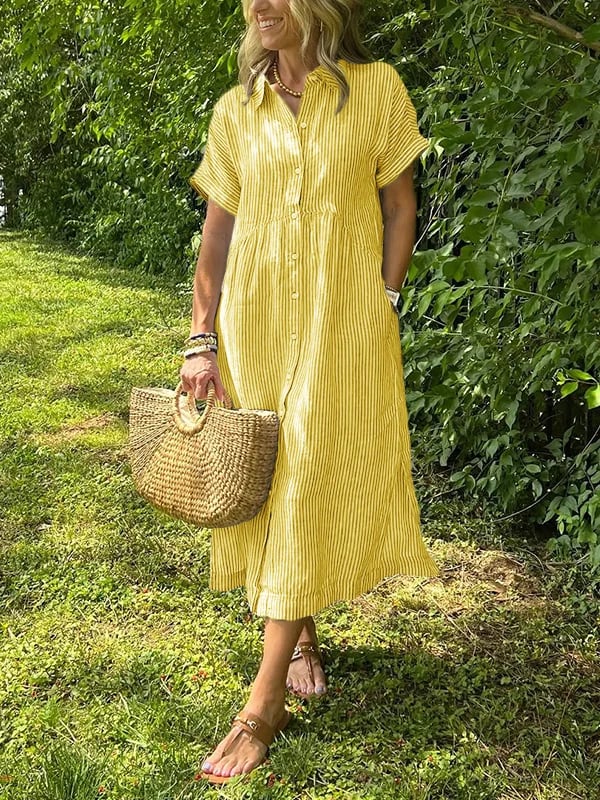 FABIENNA - ELEGANT TAILORED MAXI DRESS WITH TUMMY COVERAGE