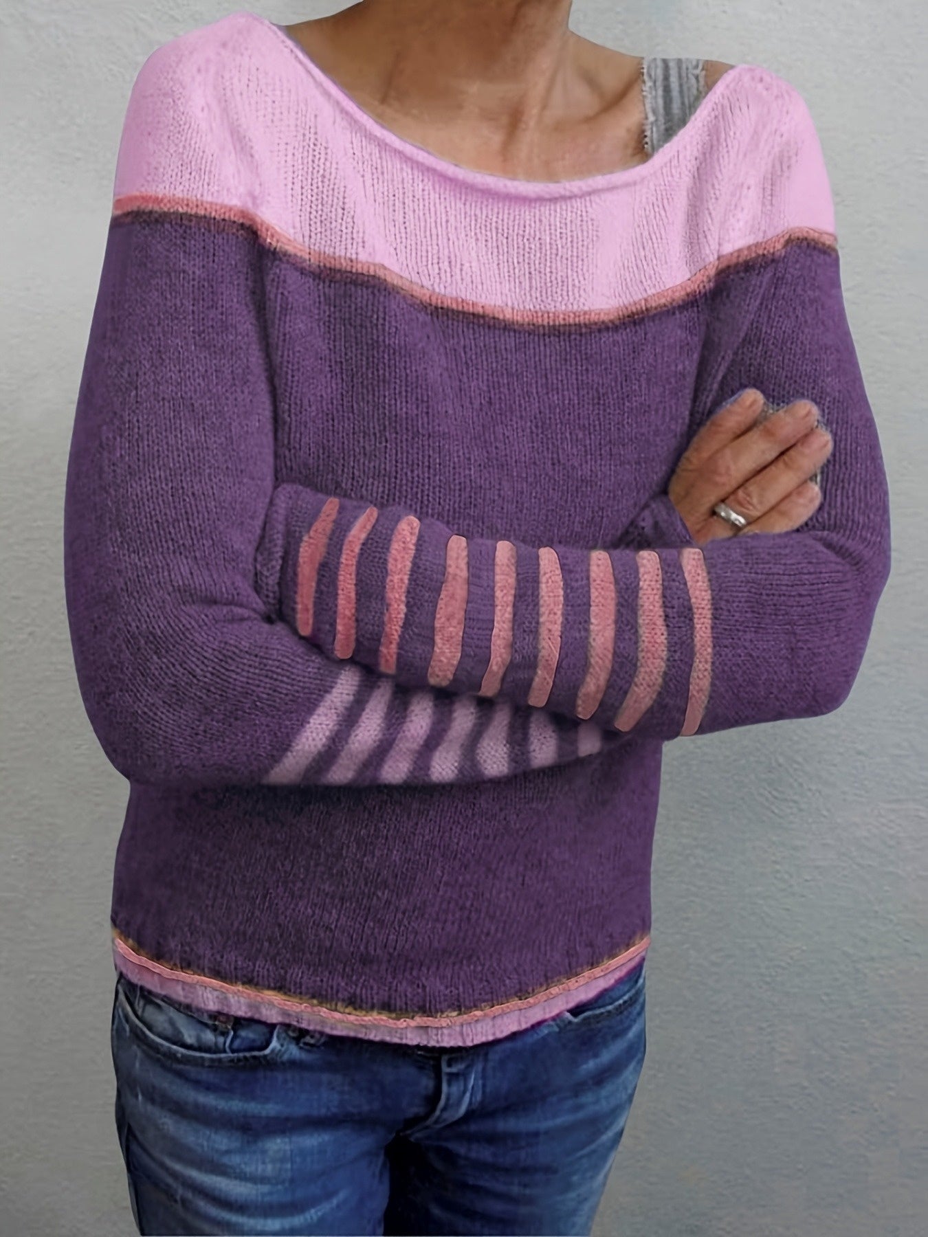 MYRABEL | RELAXED-FIT STRIPED SWEATER