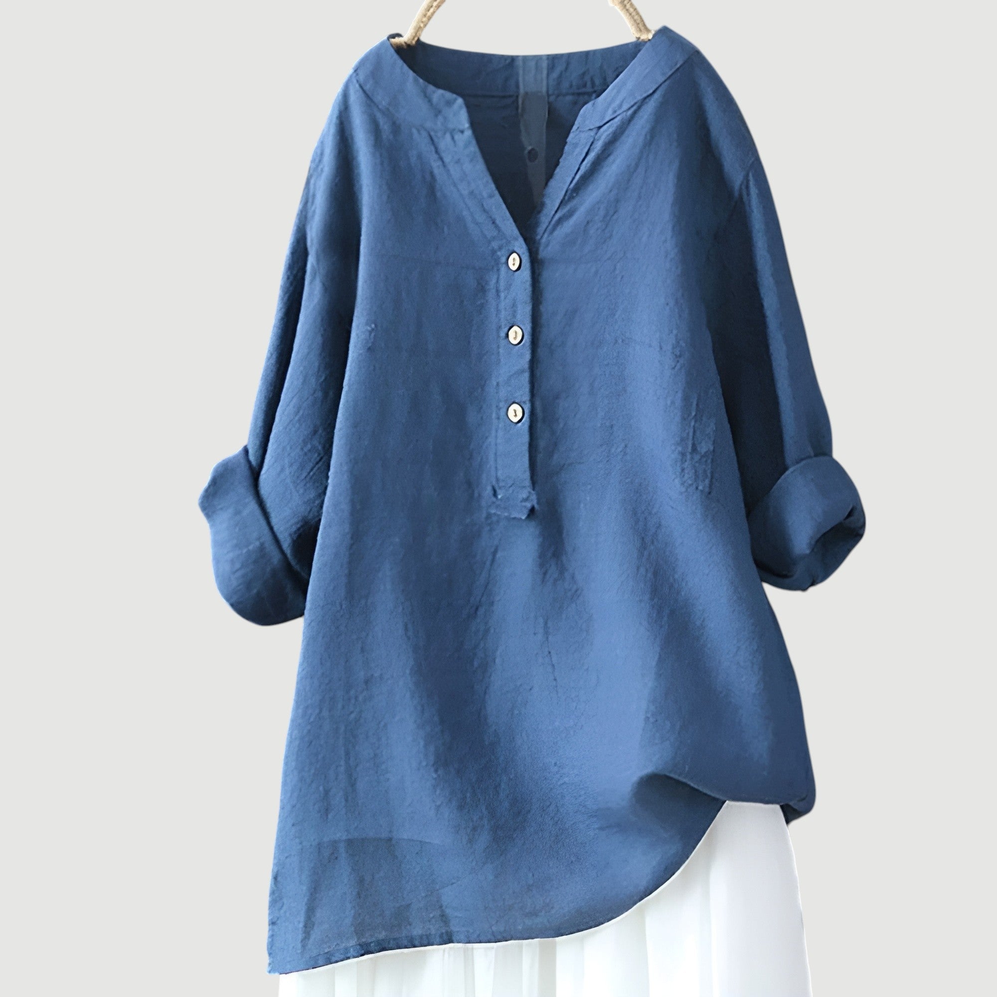 VICTORIA – ELEGANT RELAXED-FIT LINEN SHIRT