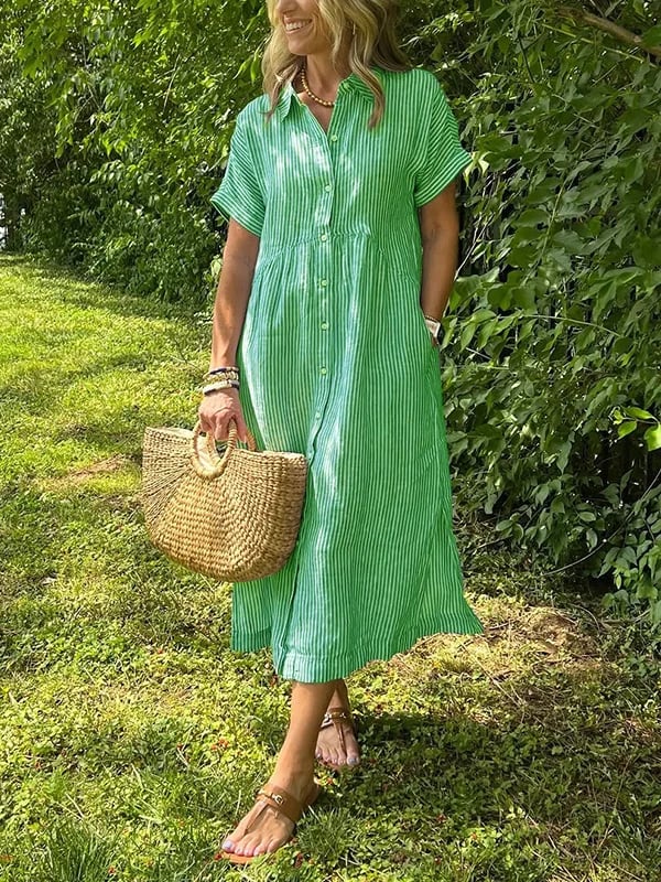 FABIENNA - ELEGANT TAILORED MAXI DRESS WITH TUMMY COVERAGE
