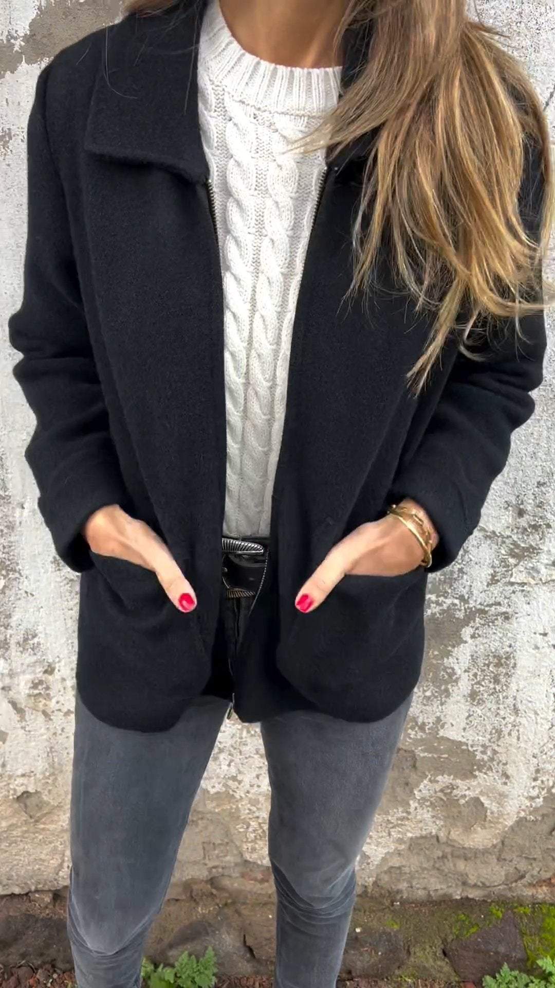 ENZA | COSY WINTER COAT WITH TUMMY COVERAGE