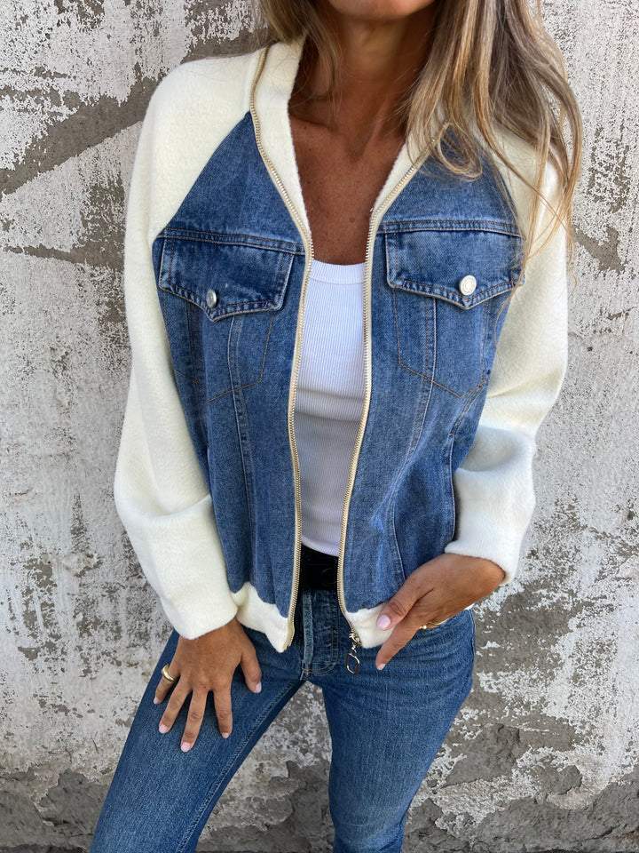 DIANNE | MODERN DENIM-TRIM JACKET