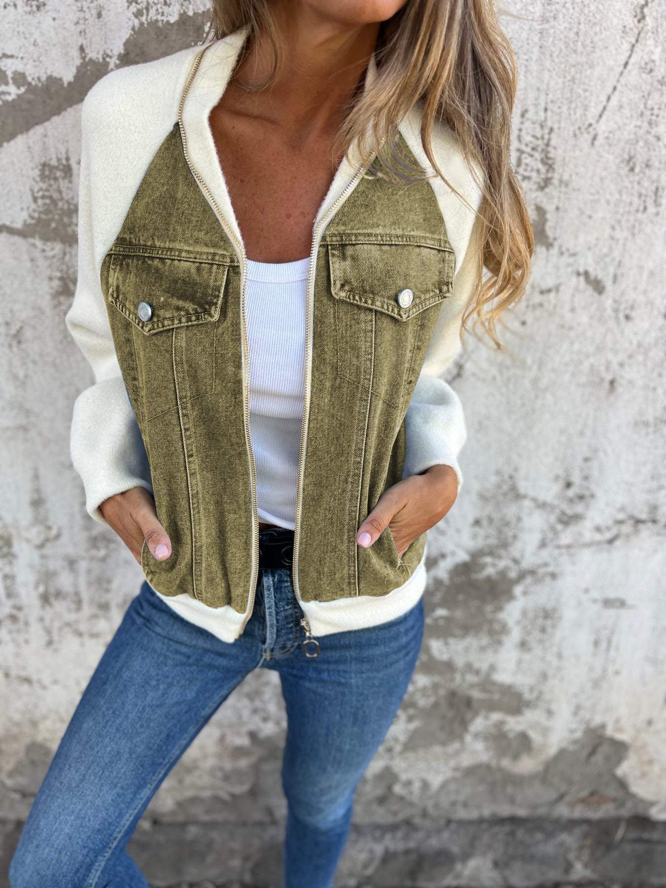 DIANNE | MODERN DENIM-TRIM JACKET