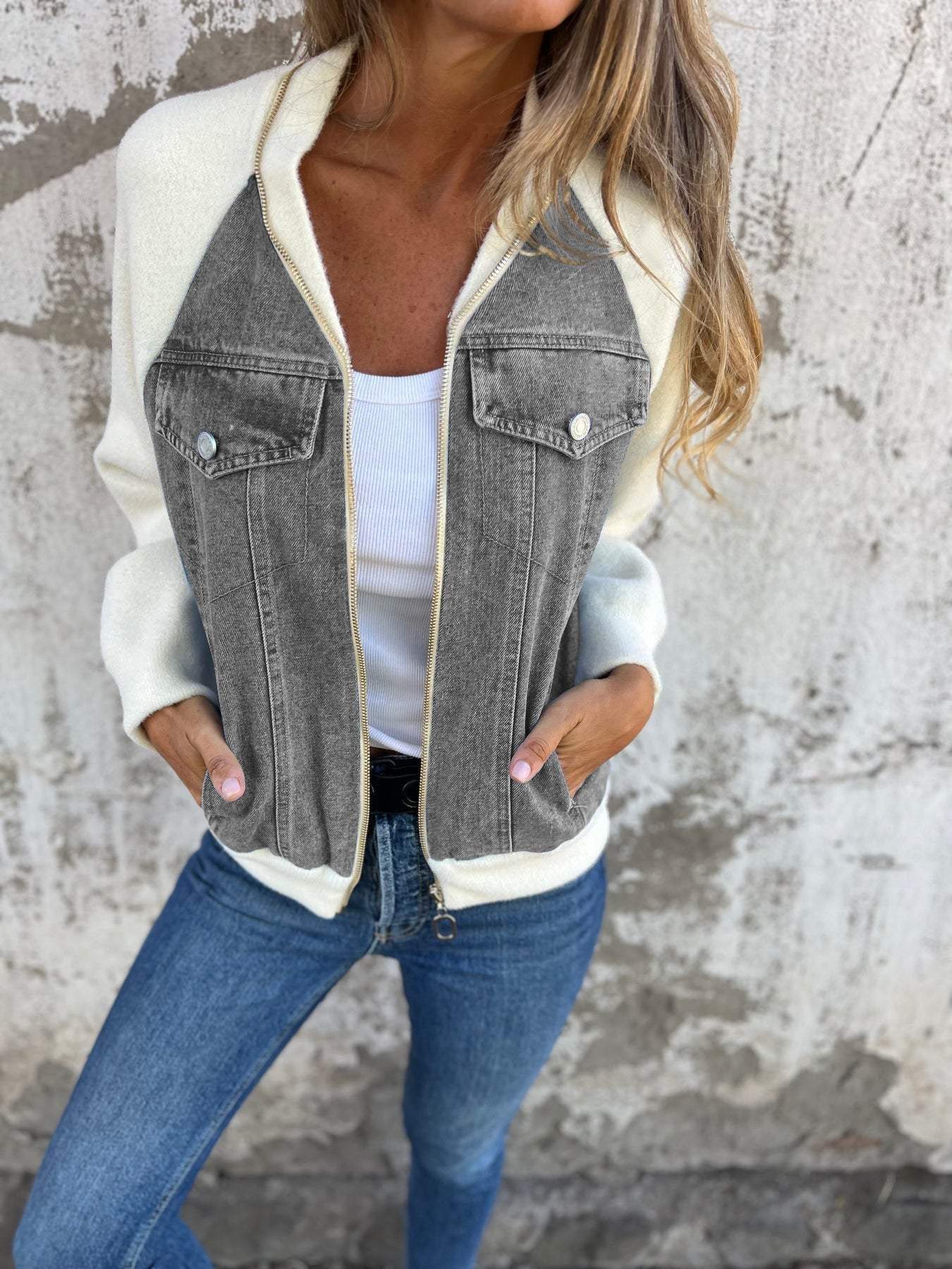 DIANNE | MODERN DENIM-TRIM JACKET