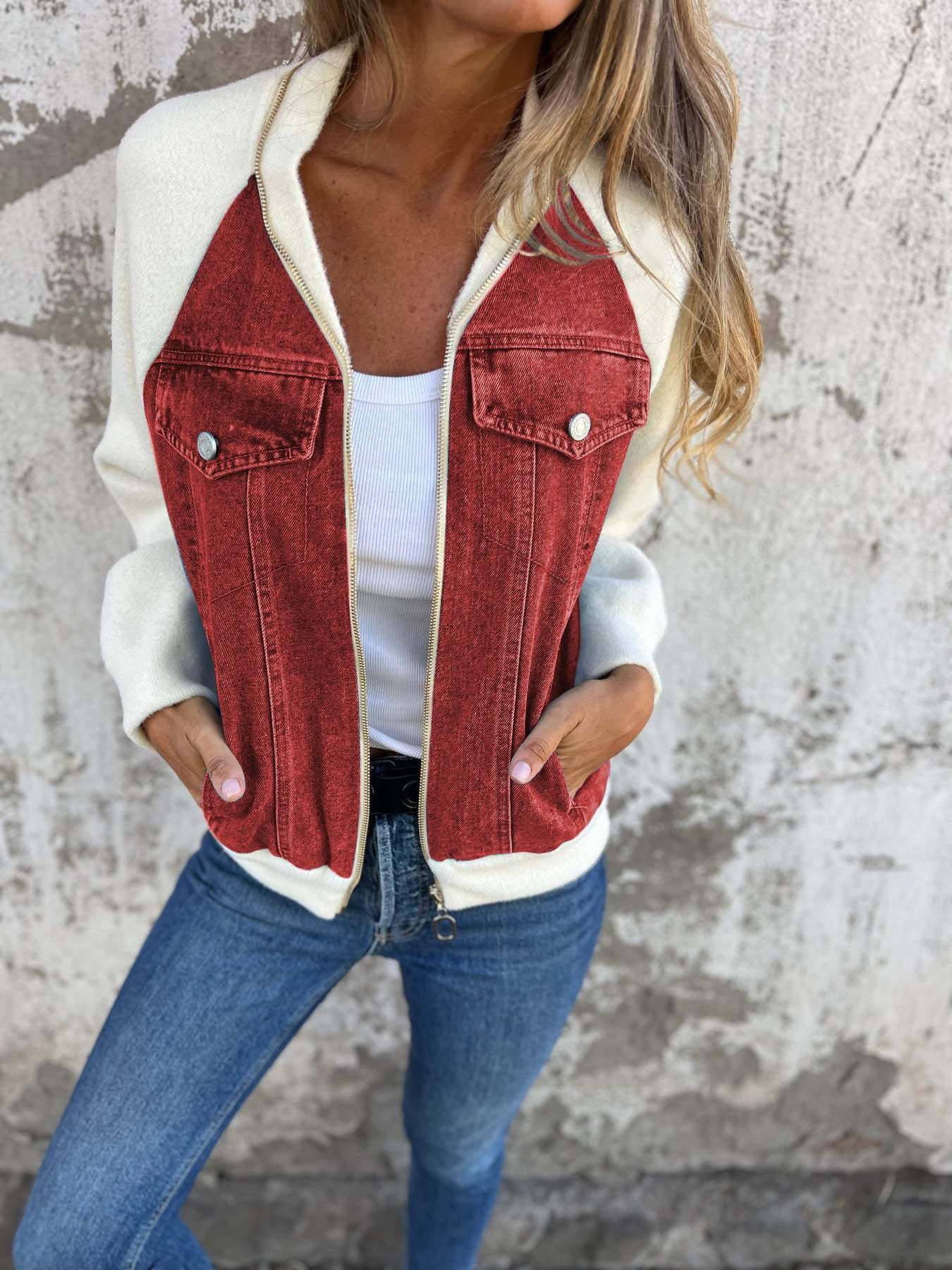 DIANNE | MODERN DENIM-TRIM JACKET