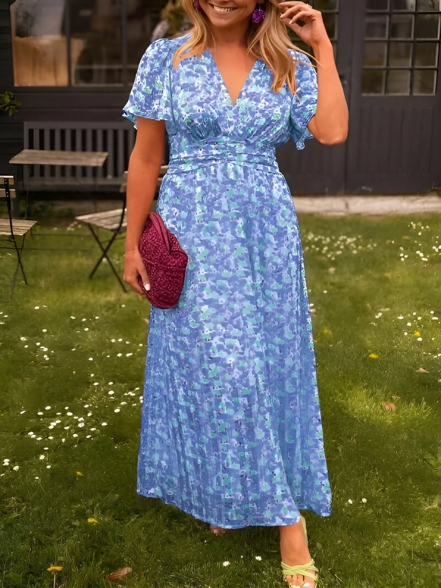 LINA – FEMININE FLORAL-FIT DRESS