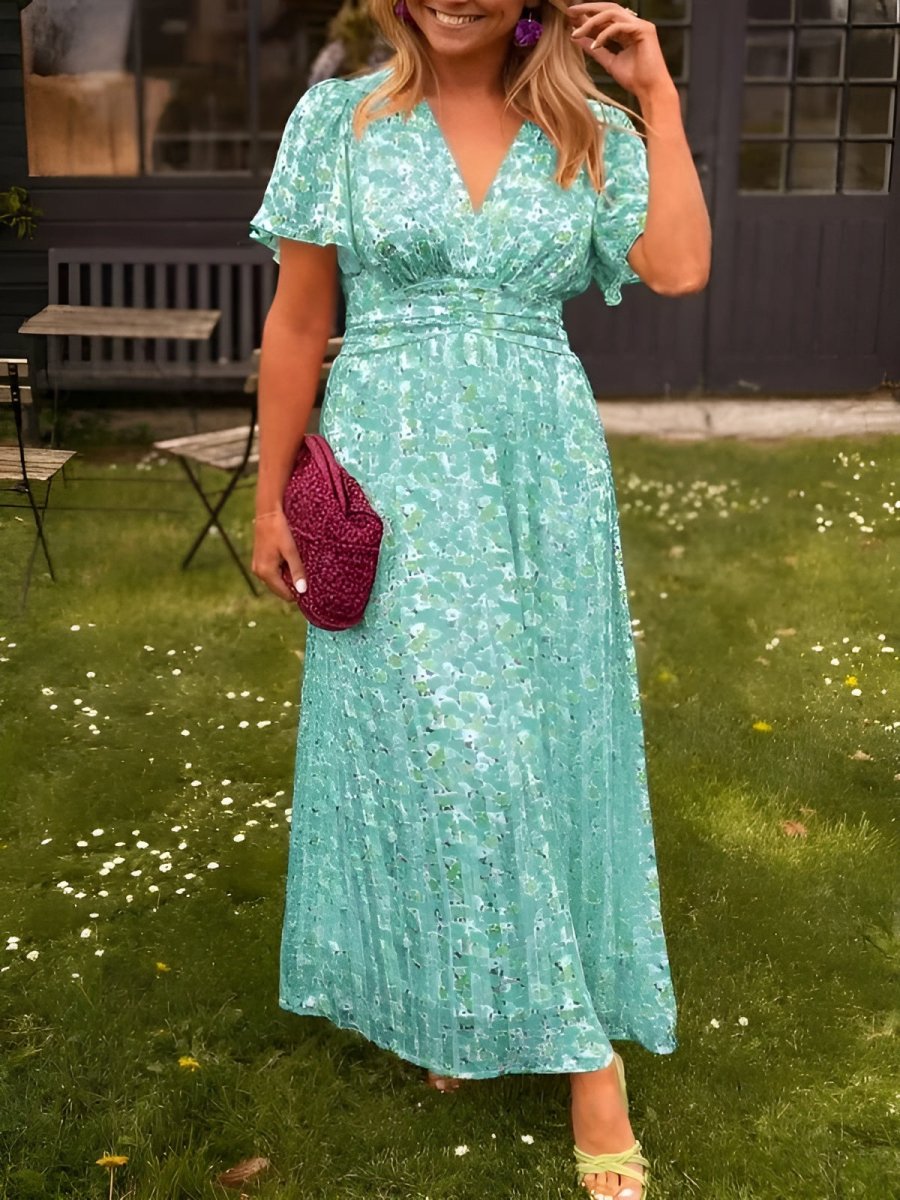 LINA – FEMININE FLORAL-FIT DRESS