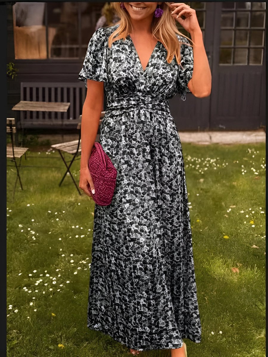 LINA – FEMININE FLORAL-FIT DRESS