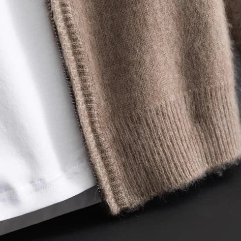 ETHAN | LUXURY CASHMERE ZIP-UP CARDIGAN