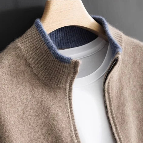 ETHAN | LUXURY CASHMERE ZIP-UP CARDIGAN